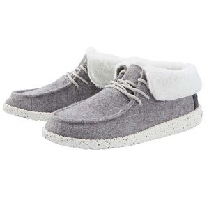 Hey Dude Women's Grey and White Britt Shoes Size 9 Great Condition
